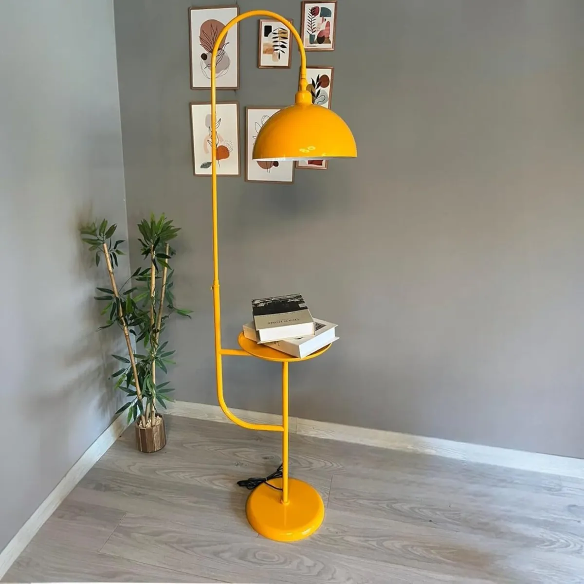 Floor Lamp Metal Modern for Bedroom Living Room - Image 1