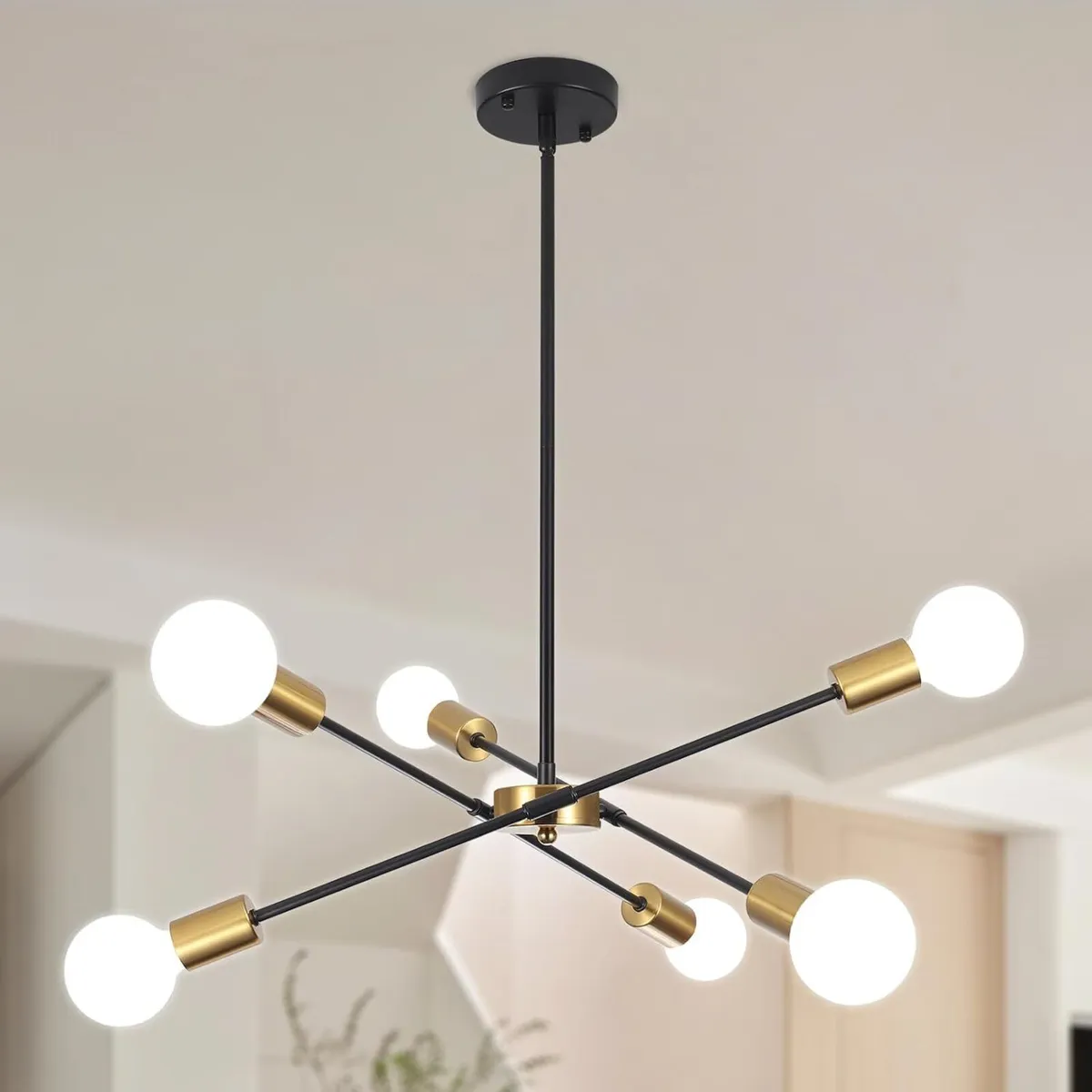 Chandeliers Ceiling Light 6 Lights Sputnik Height - Image 1