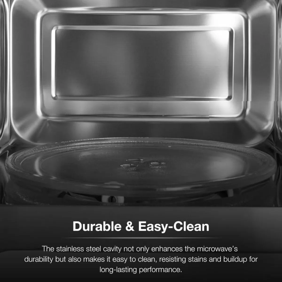 800W 20L Digital Microwave Stainless Steel - Image 4