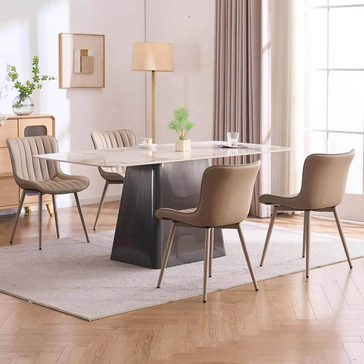 Dining Chairs Modern Kitchen Room (Set of 2) - Image 4