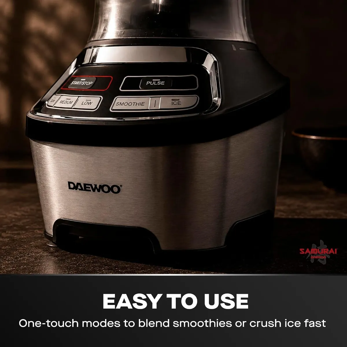 Samurai Power Blend Pro 1200W Jug Blender Ice - Image 3