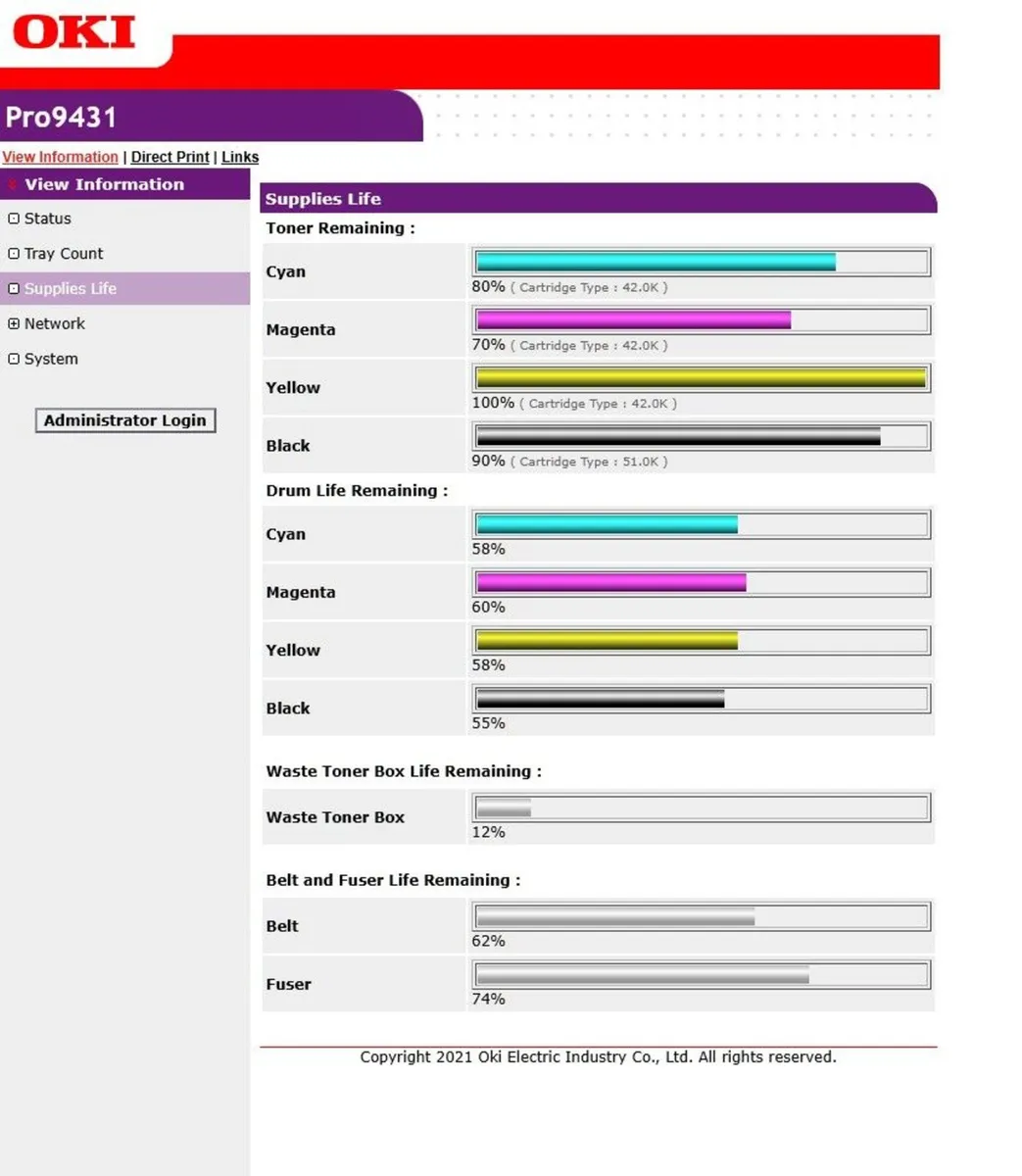 Oki Pro9431 & Oki C931 Printer - Image 3