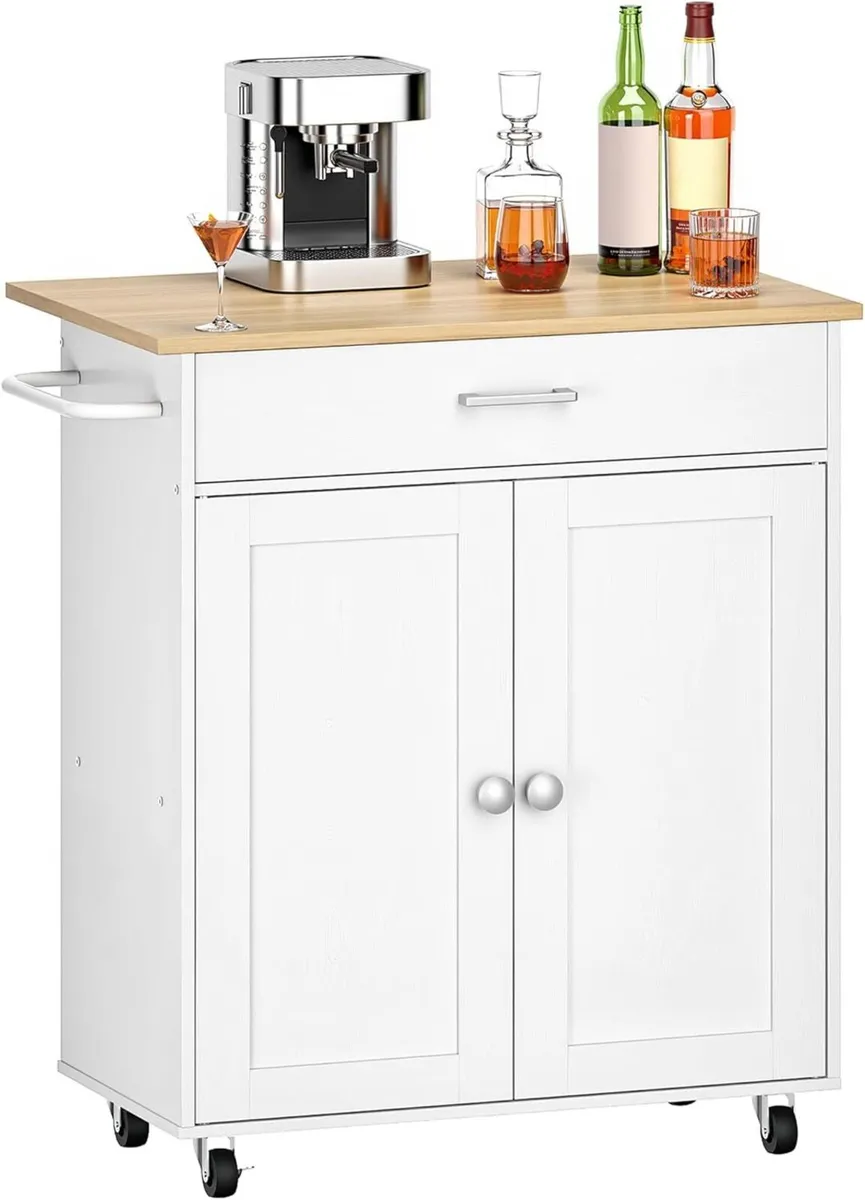 Kitchen Island Farmhouse Cart with One Double - Image 1