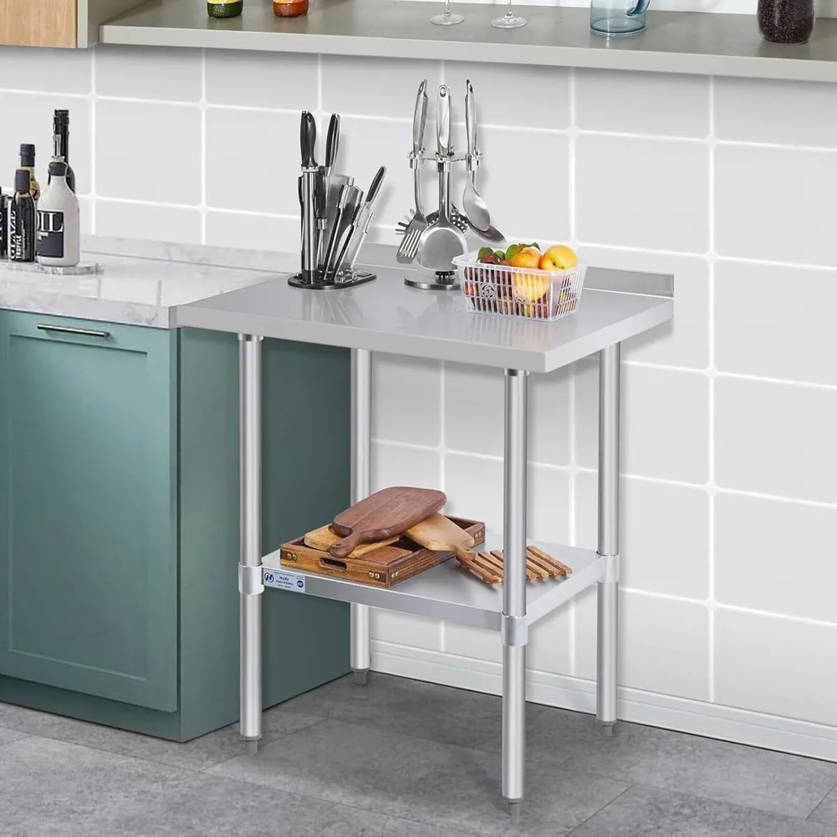 Hally Stainless Steel Table x36" Prepwork - Image 4
