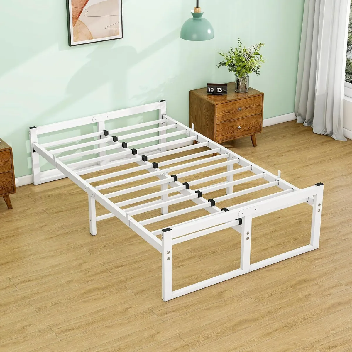 Bed Frame with Metal Slatted Base 32CM - Image 1