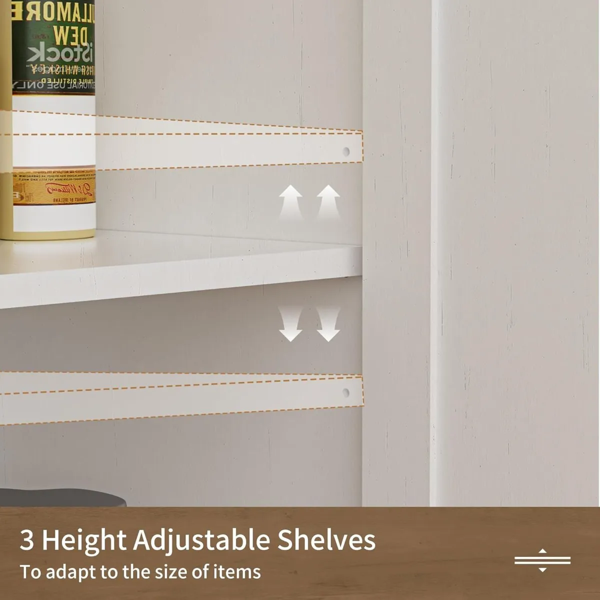 Sideboard Cabinet Kitchen Storage with 2 Drawers - Image 4