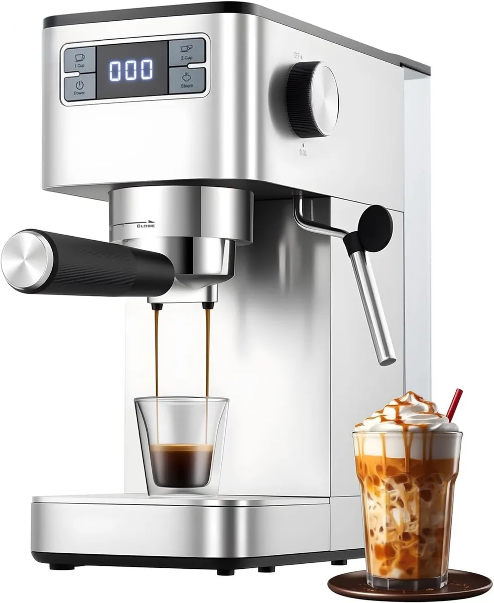 Espresso Machine 15bar Barista Pump Coffee Maker - Image 1