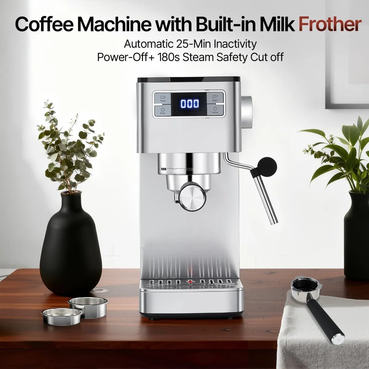 Espresso Machine 15bar Barista Pump Coffee Maker - Image 4