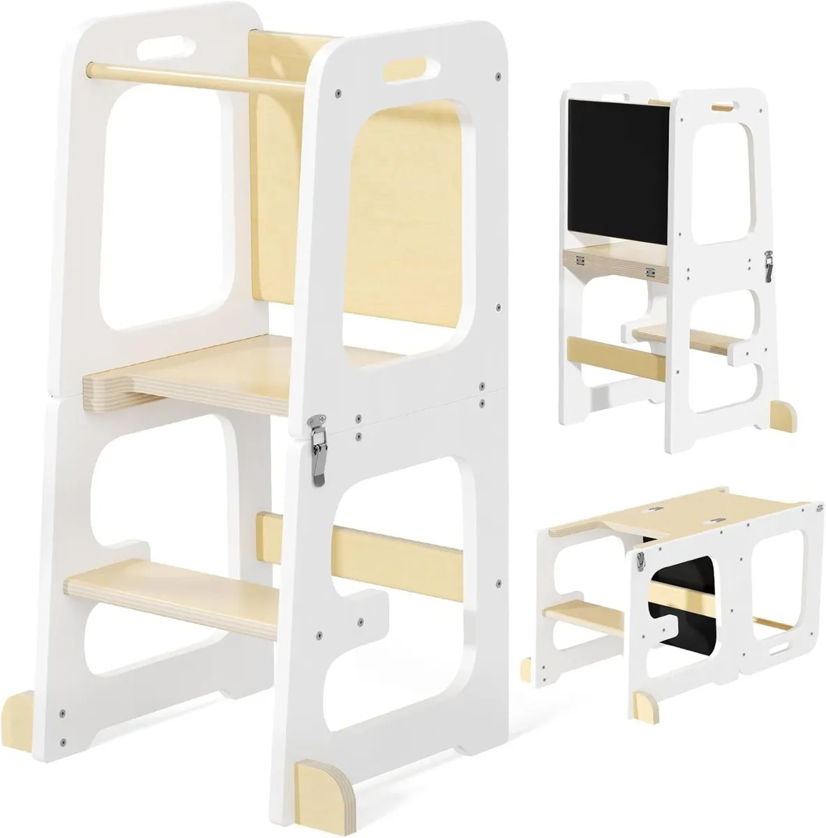 3-In-1 Toddler Step Stool Montessori Kids - Image 1