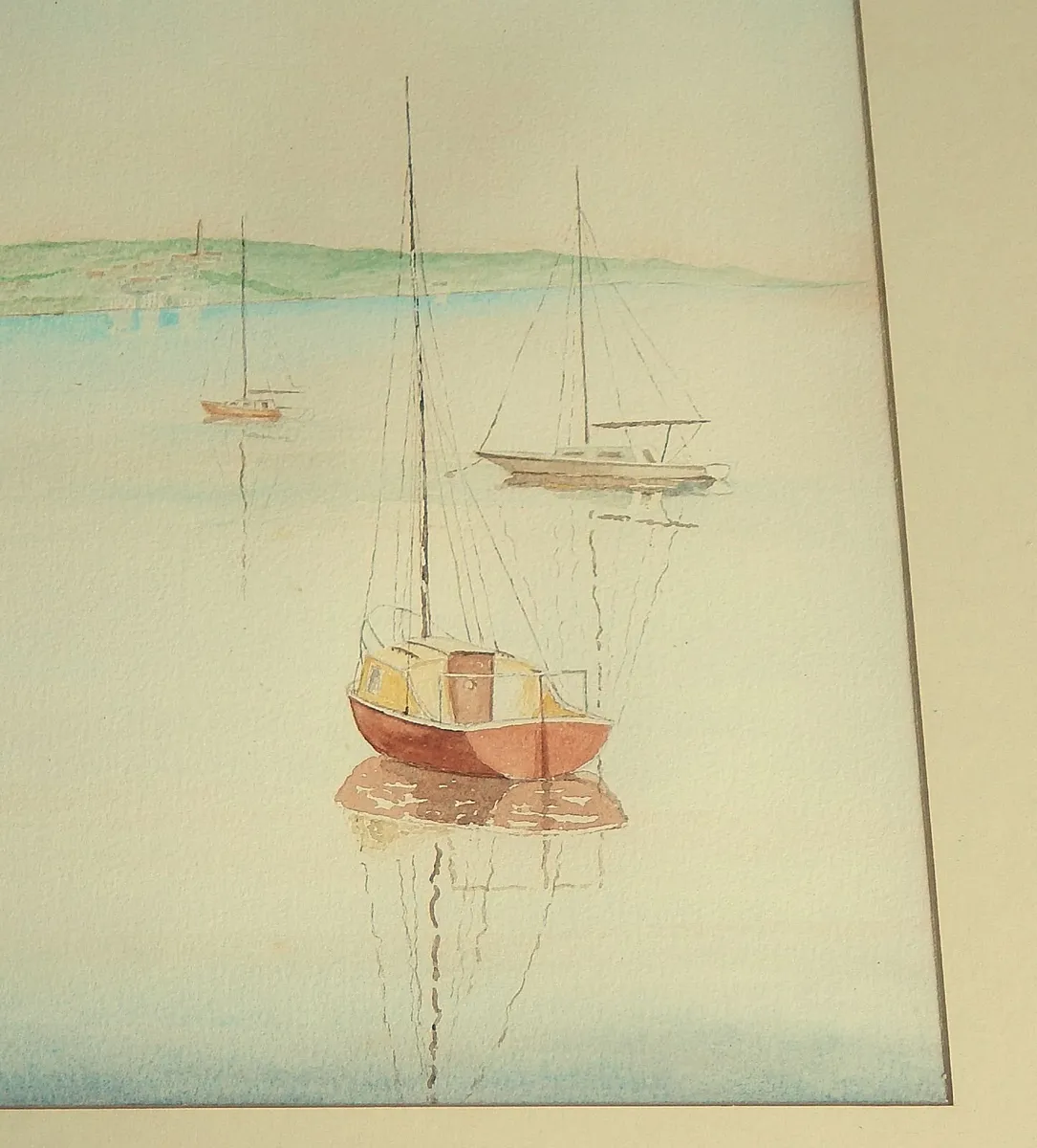 Large Signed Watercolour Painting - Image 4