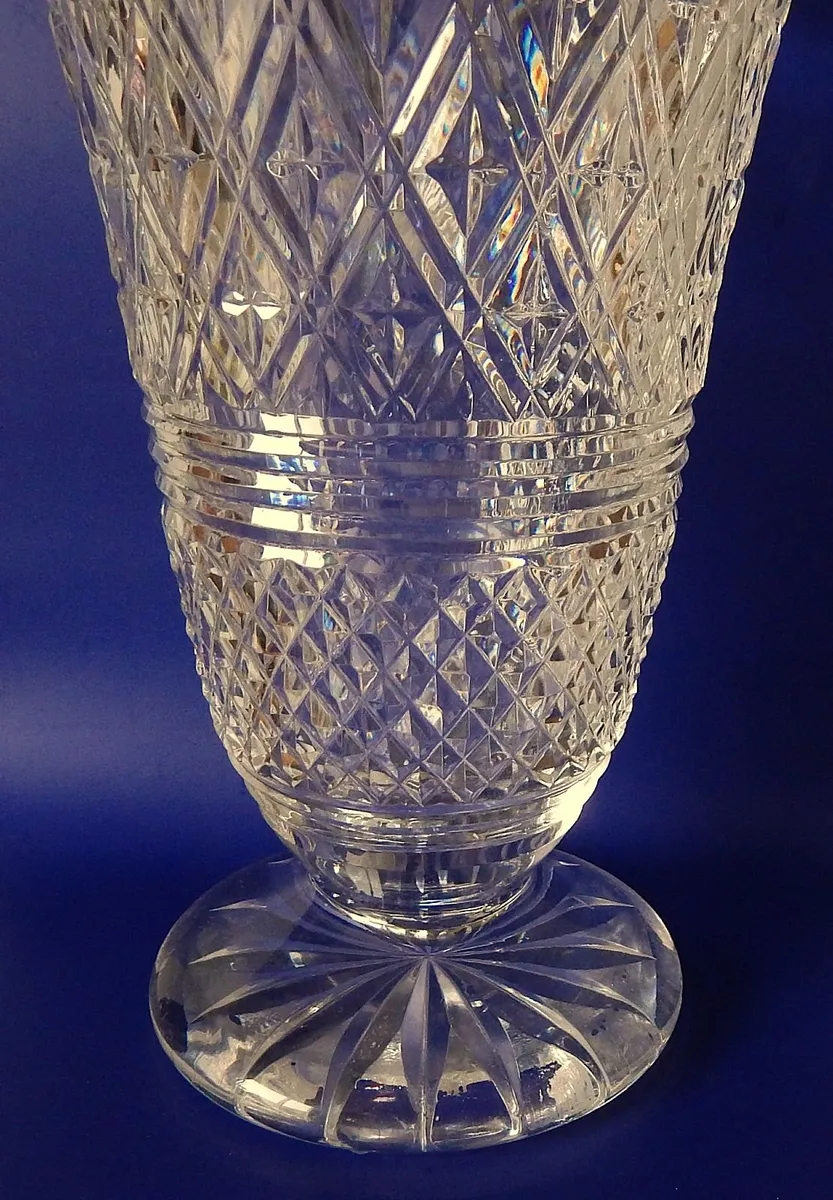 Vintage Waterford Crystal Footed 10’’ Vase - Image 4