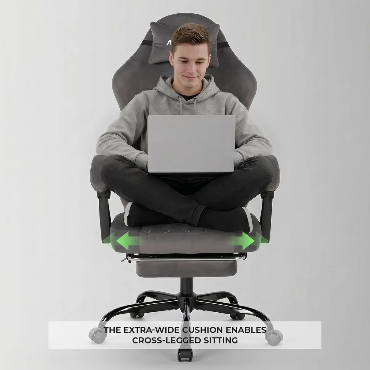 Gaming Chair with Footrest Ergonomic Office - Image 4