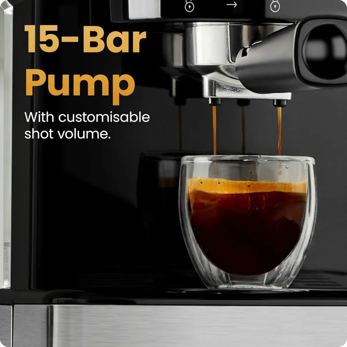 Craftbrew Espresso Machine 15-Bar Steam Wand - Image 3