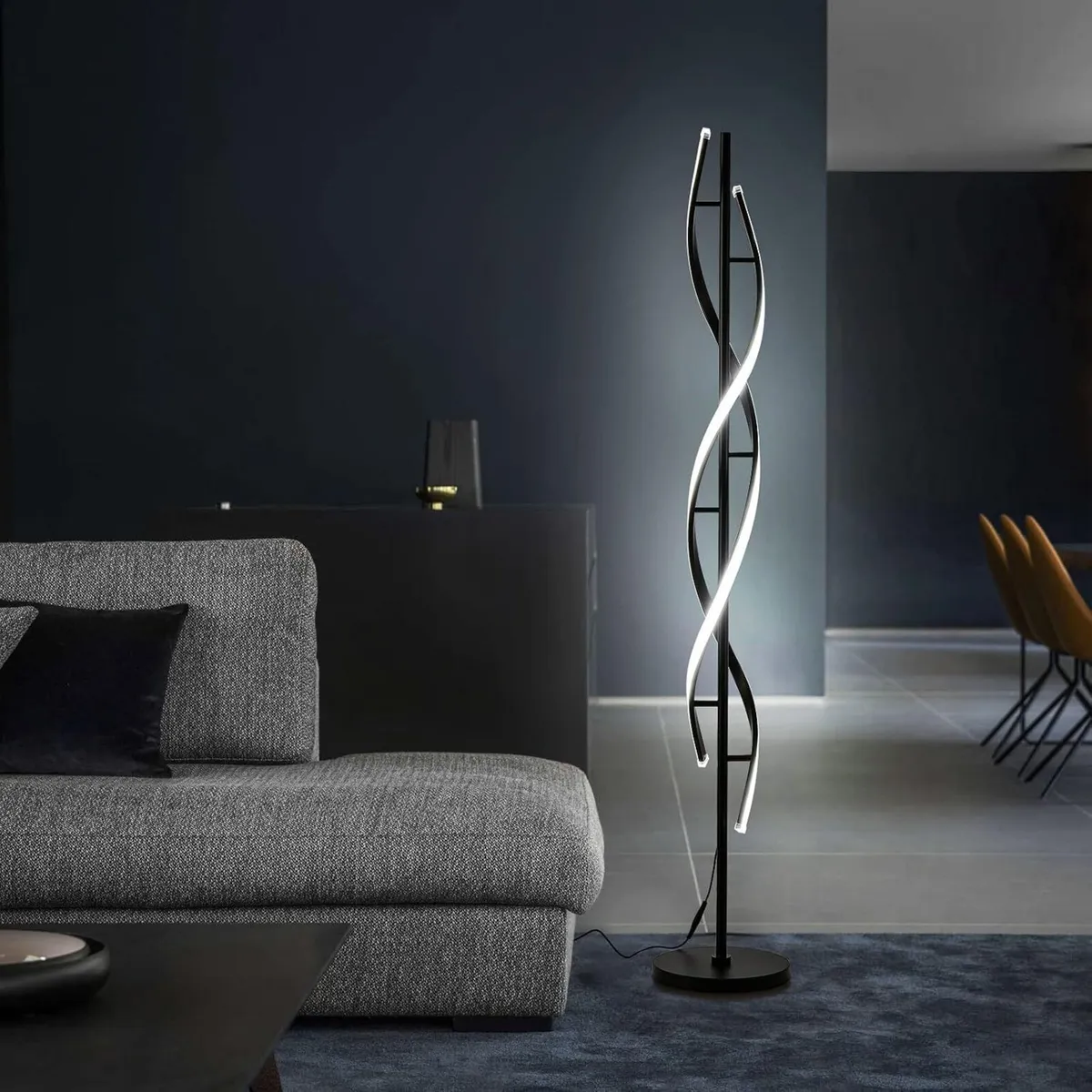 150CM Spiral LED Floor Lamp for Bedroom Modern - Image 1