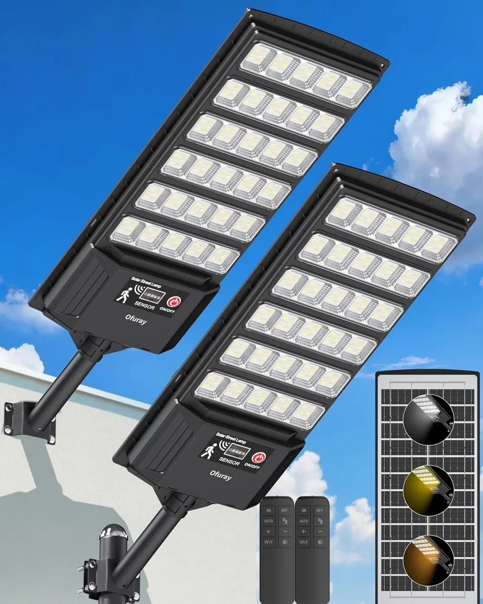 Solar Flood Lights Outdoor 6ah High Power Street - Image 1