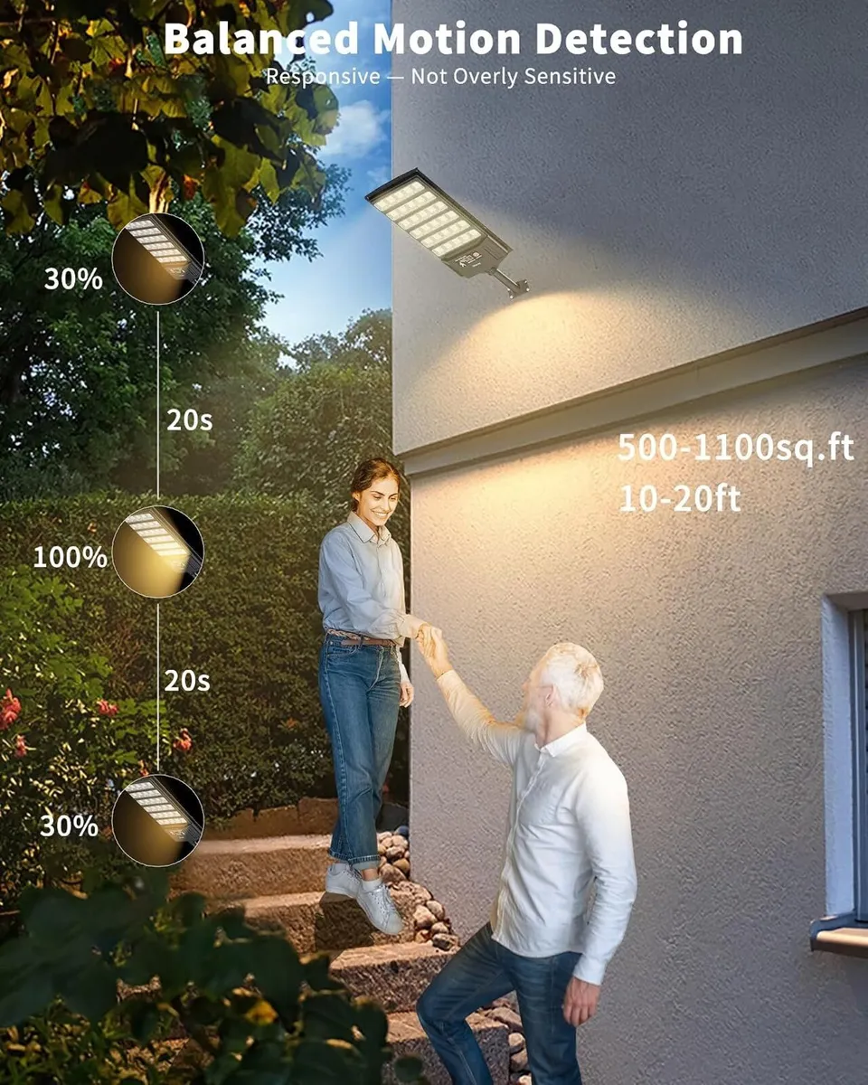Solar Flood Lights Outdoor 6ah High Power Street - Image 2