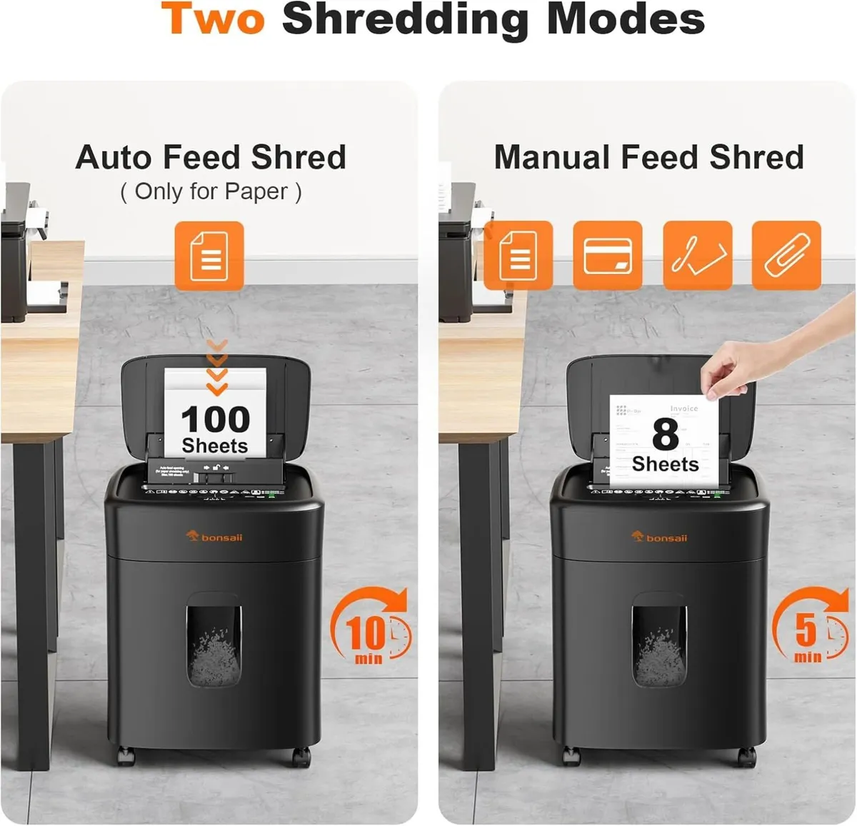 100-Sheet Auto-Feed Micro-Cut Heavy Duty Shredder - Image 2