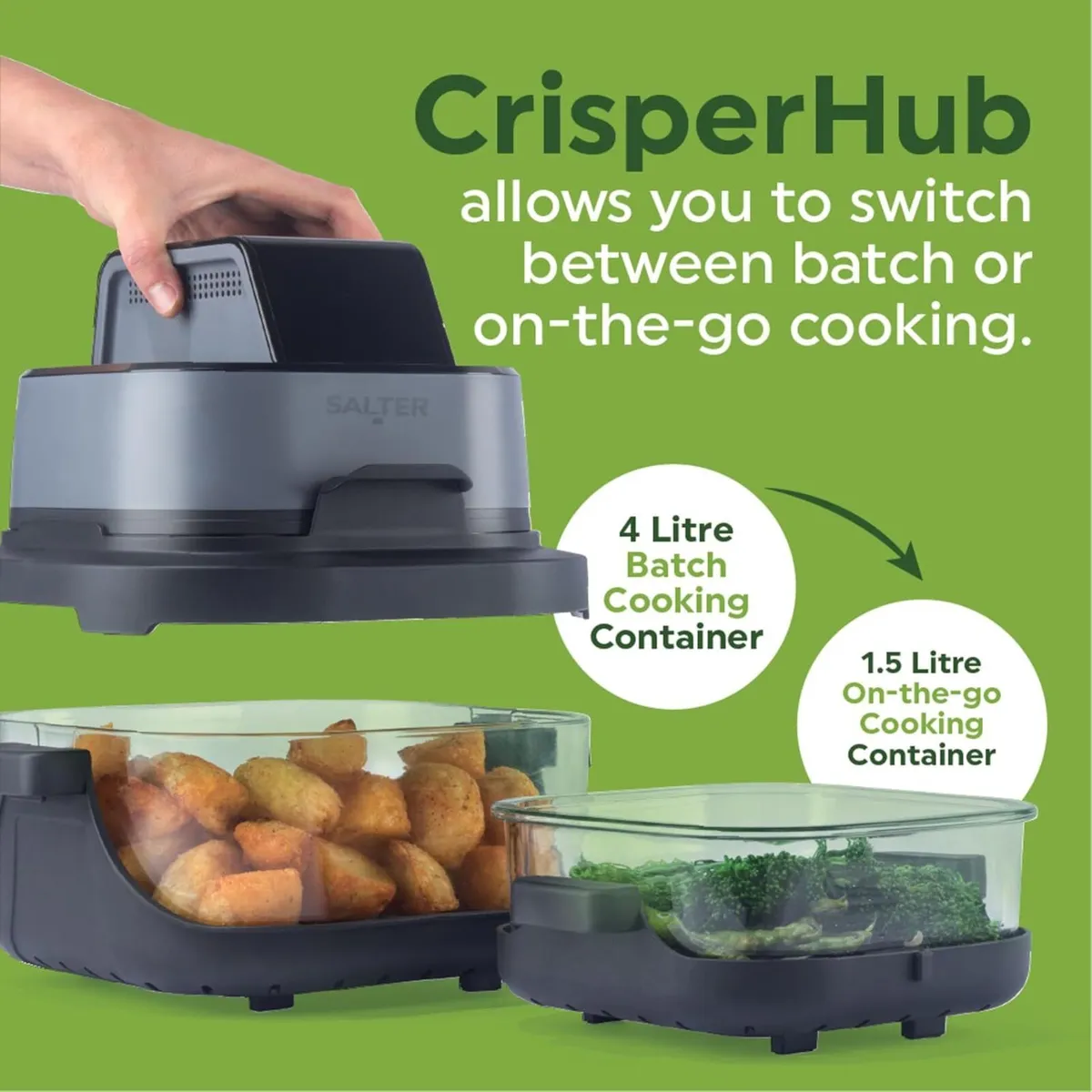 Crisp Go Air Fryer with Glass Bowls 4L - Image 2