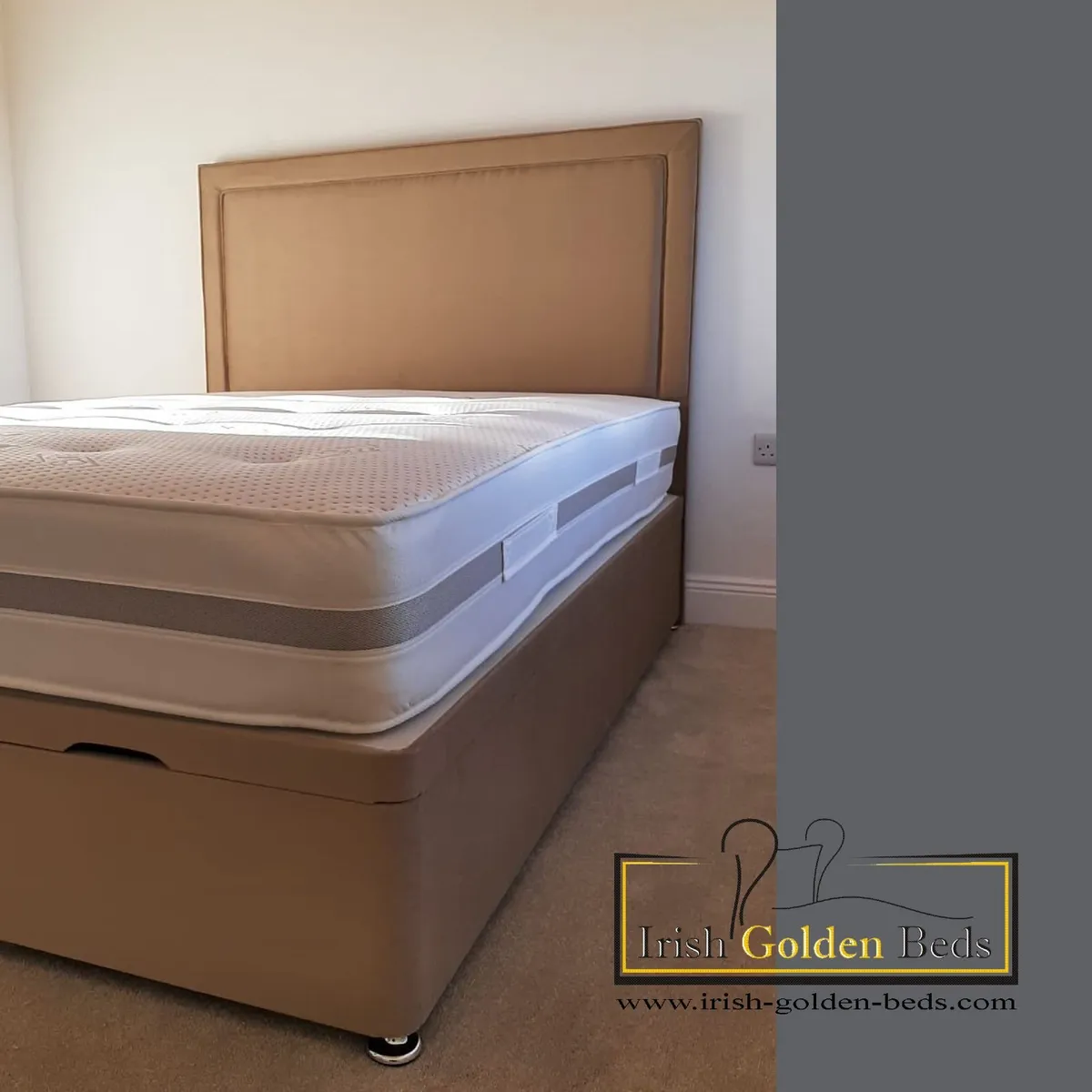 bed +headboard, free deliveryhttps://www.irish-gol - Image 3