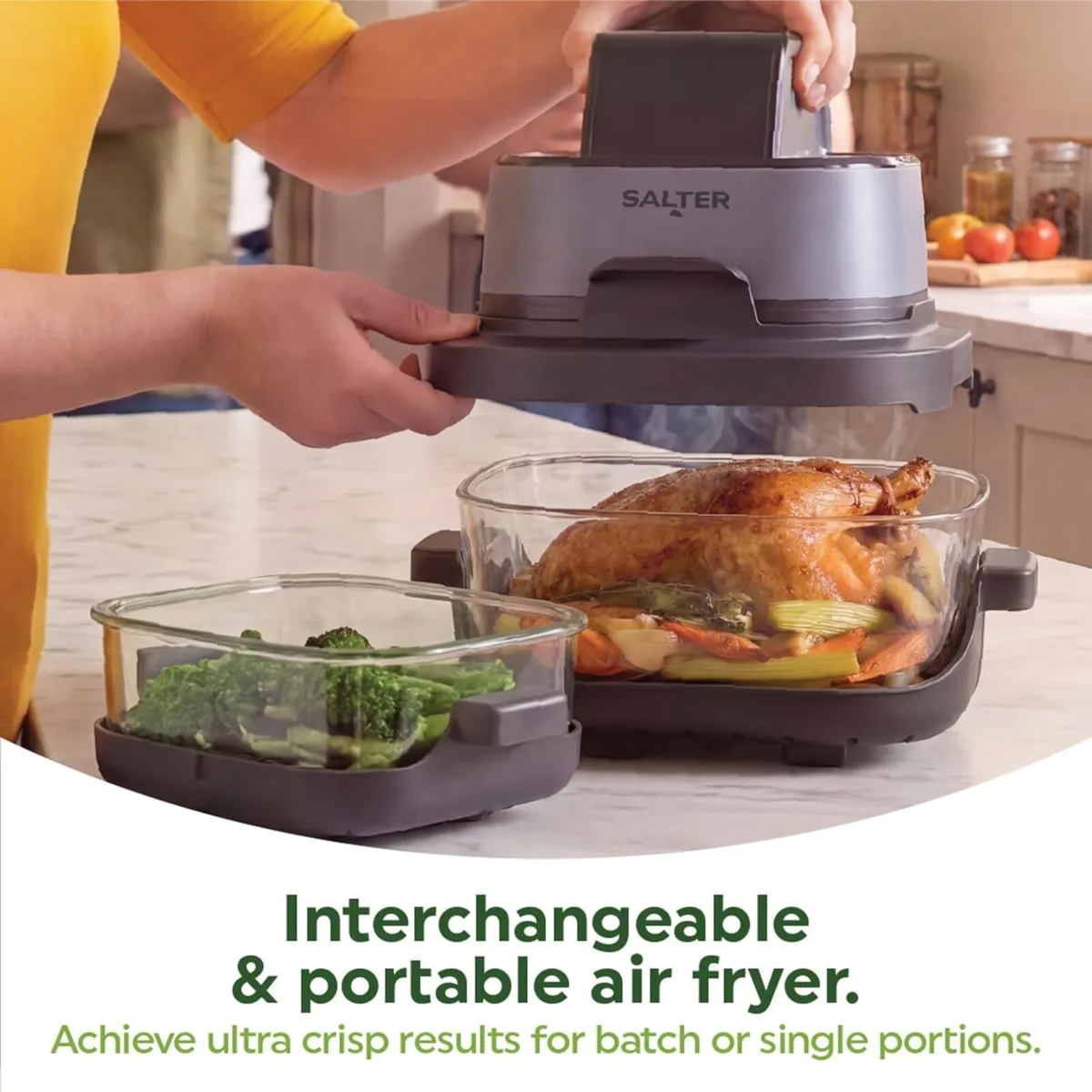 Crisp Go Air Fryer with Glass Bowls 4L - Image 3