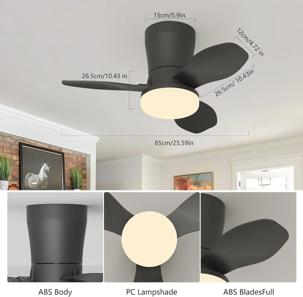 Ceiling Fans with Lights Modern Fan Light - Image 3