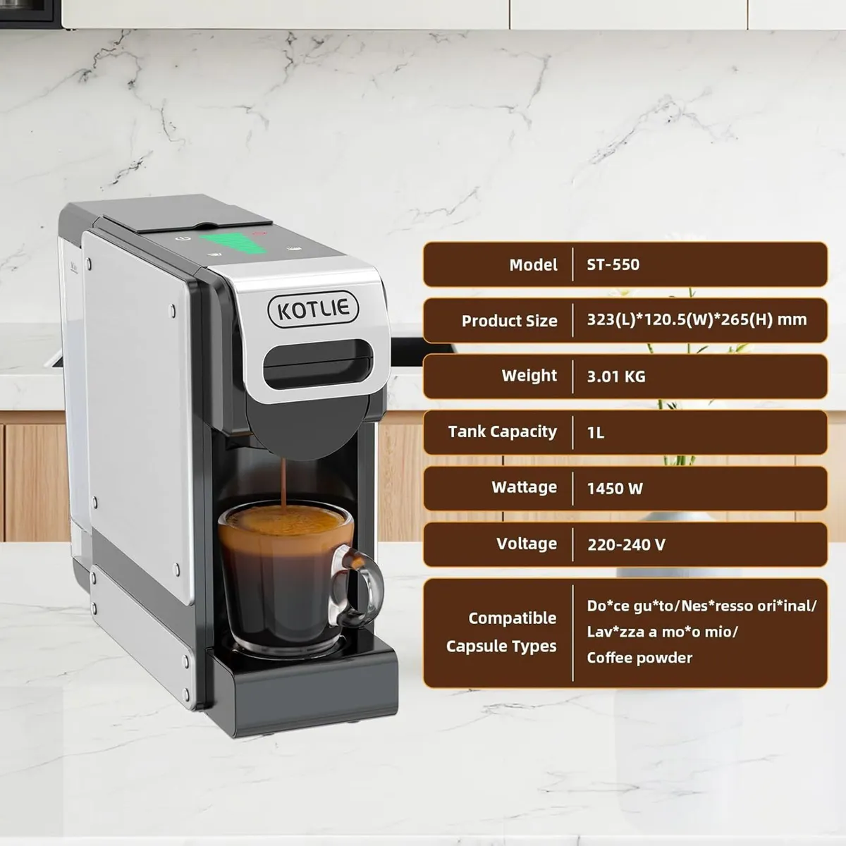 Coffee Pod Machine 4 in 1 Multi-Capsule - Image 4