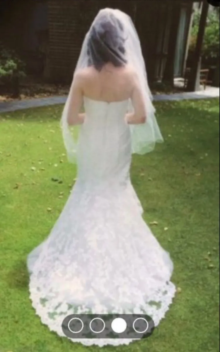 Beautiful Embellished Wedding Dress: Size 10 - Image 2