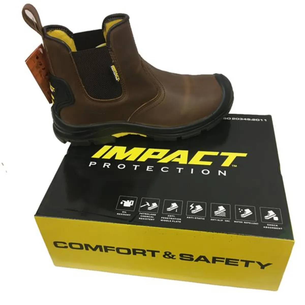 Brand New Safety Impact Work Boots - Image 1
