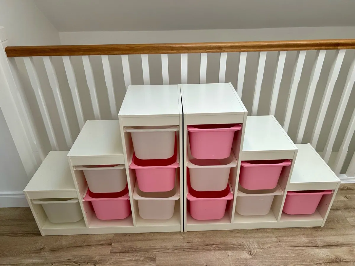 2 Ikea Trofast Storage combination with boxes - Image 1