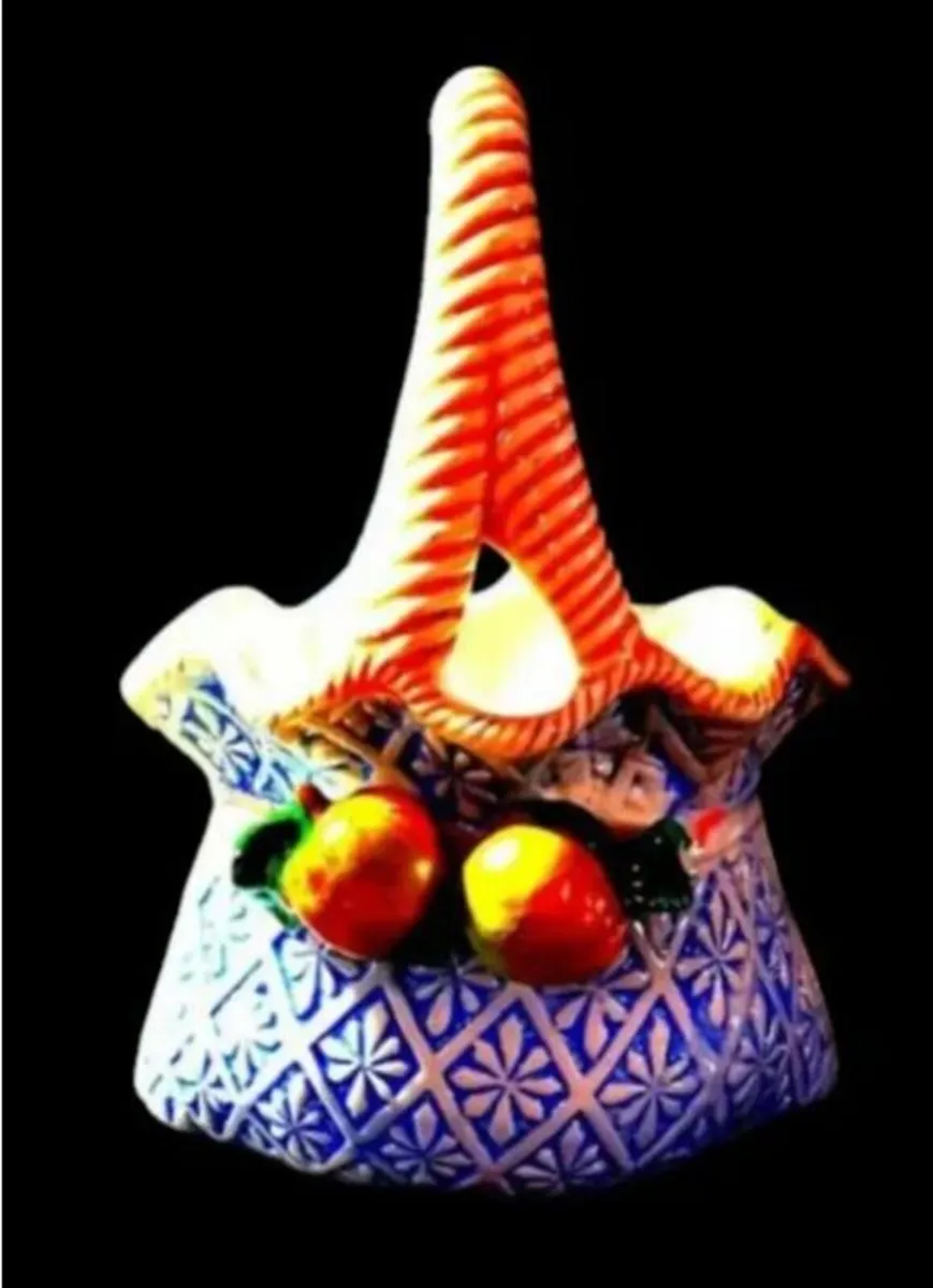 Vintage Ceramic Posy Basket - Image 2