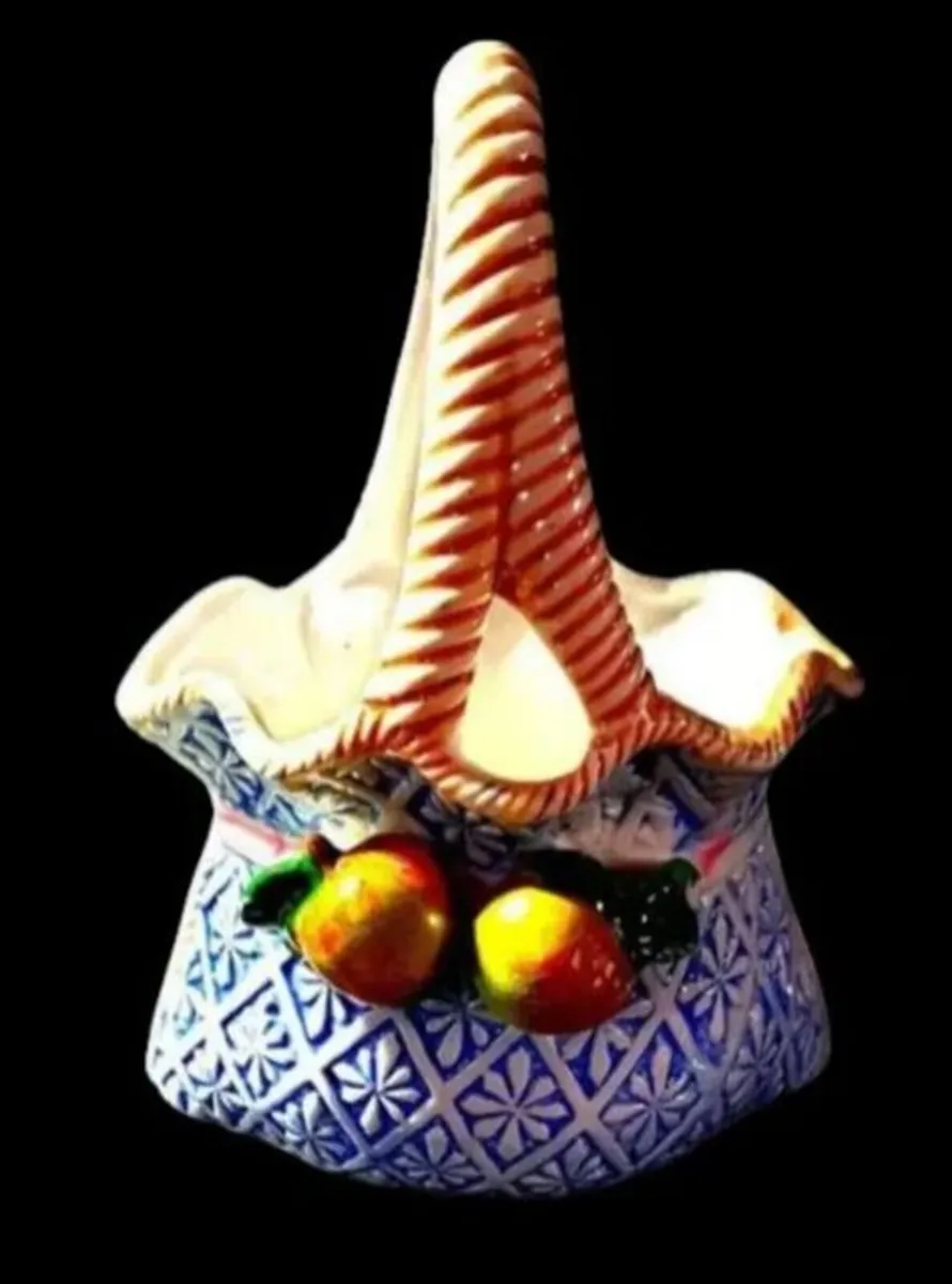 Vintage Ceramic Posy Basket - Image 3