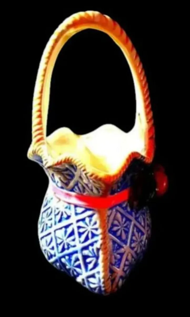 Vintage Ceramic Posy Basket - Image 4