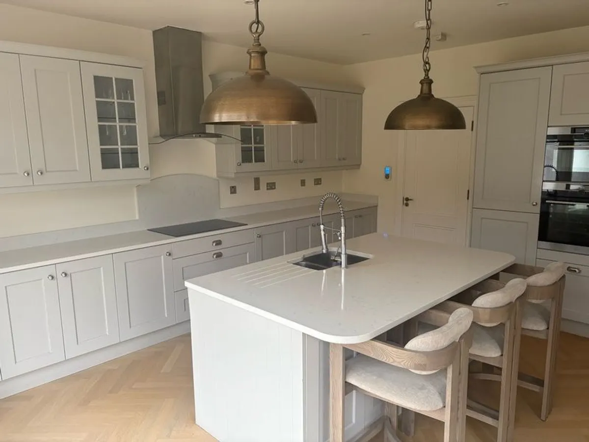 Nolan Painted Shaker Kitchen with Quartz Worktops and Large Island - Image 2