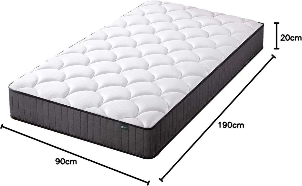 Mattress Pocket Spring Memory Foam .2FT Height - Image 3