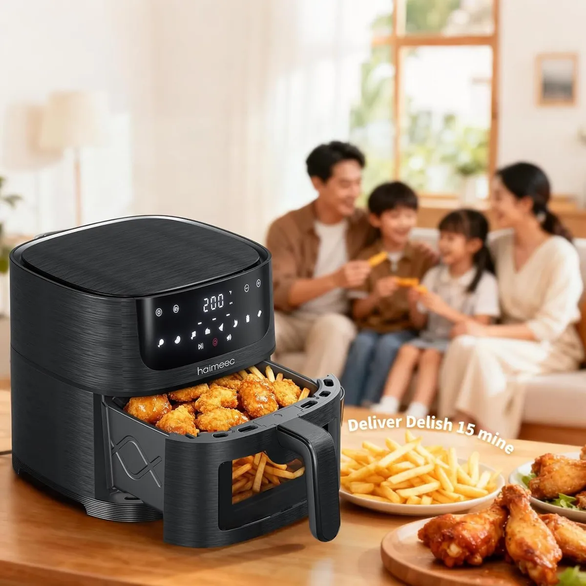 Air Fryer 6L 8 Cooking Options Visual Window - Image 2