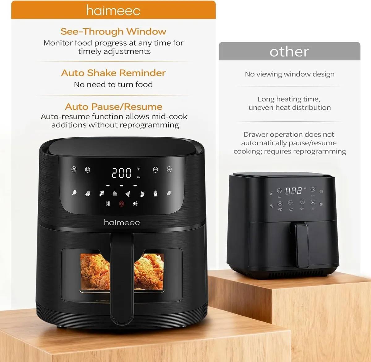 Air Fryer 6L 8 Cooking Options Visual Window - Image 4