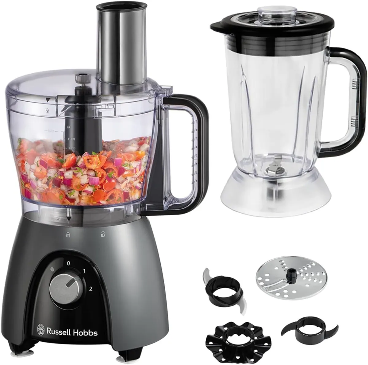Food Processor 900W Peak Power Matte Finish - Image 3