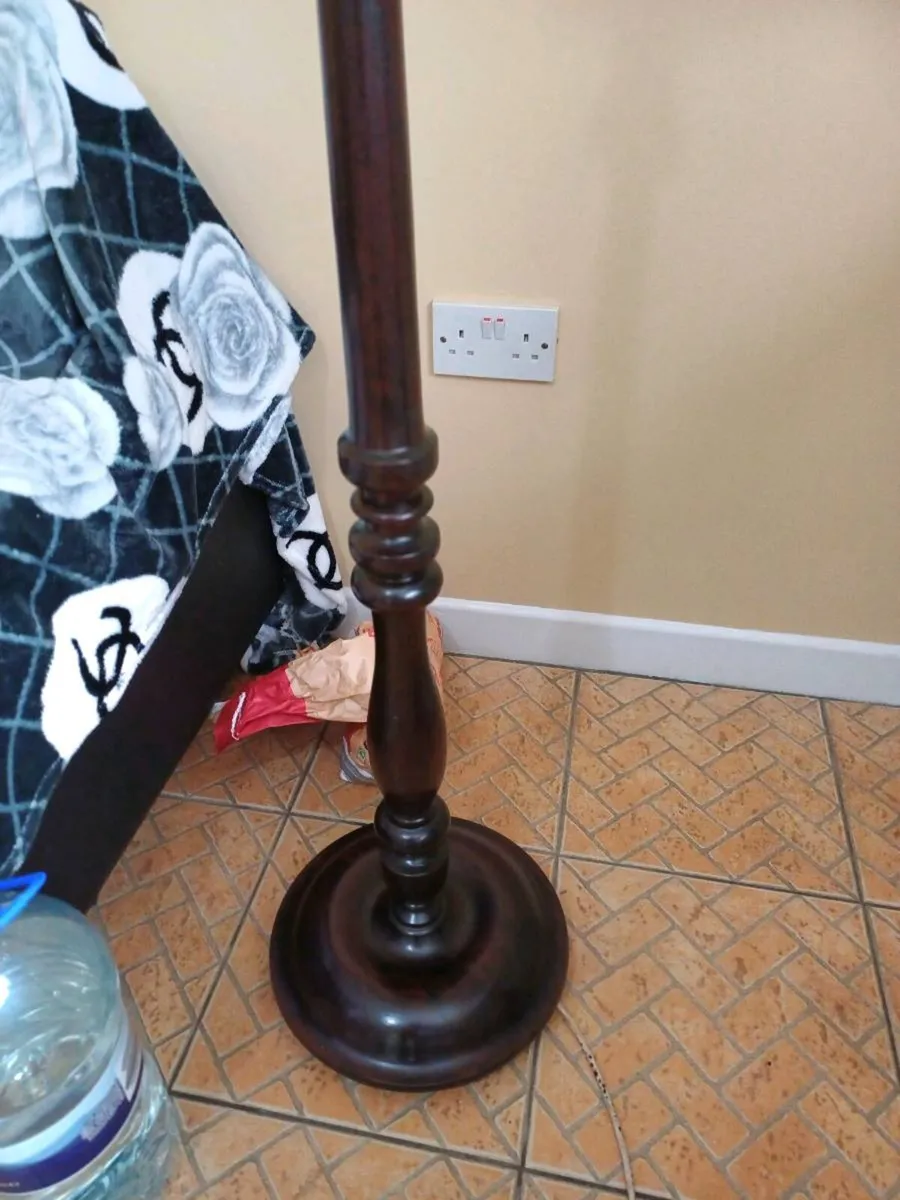 Vintage Mahogany Floor Lamp - Image 4
