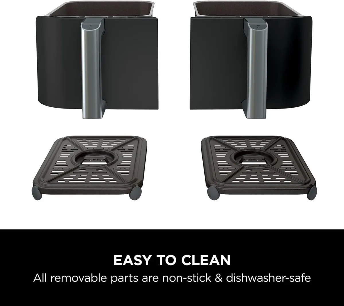 9.5L Dual Drawer Air Fryer 6-in-1 - Image 2