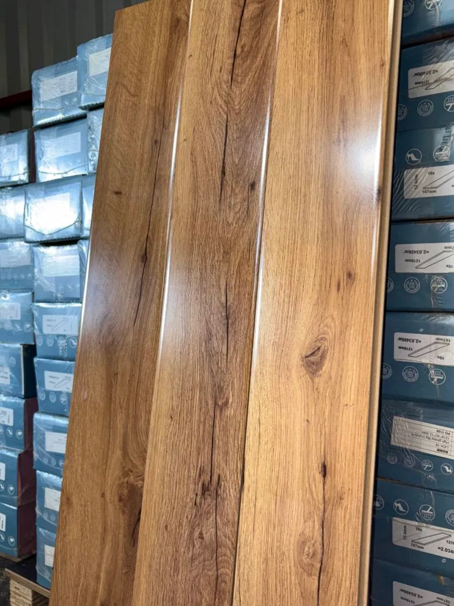 Brand new 12mm high gloss laminate flooring sale - Image 1