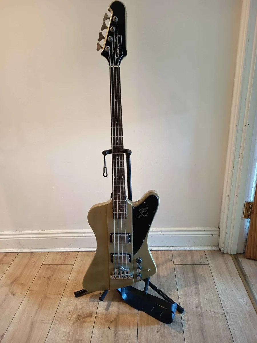 Bass Guitar - Epiphone Thunderbird IV + Amplifier - Image 1
