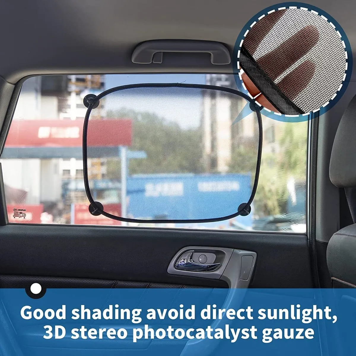 Kids Car Window Sun Shade with UV Protection - Image 3