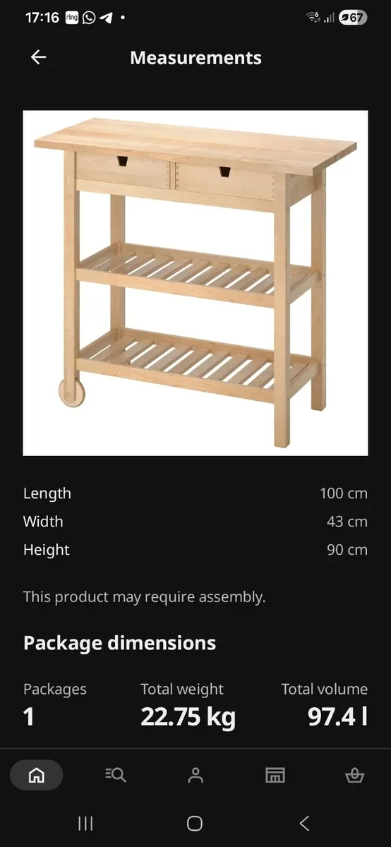 Ikeas kitchen trolly - Image 1