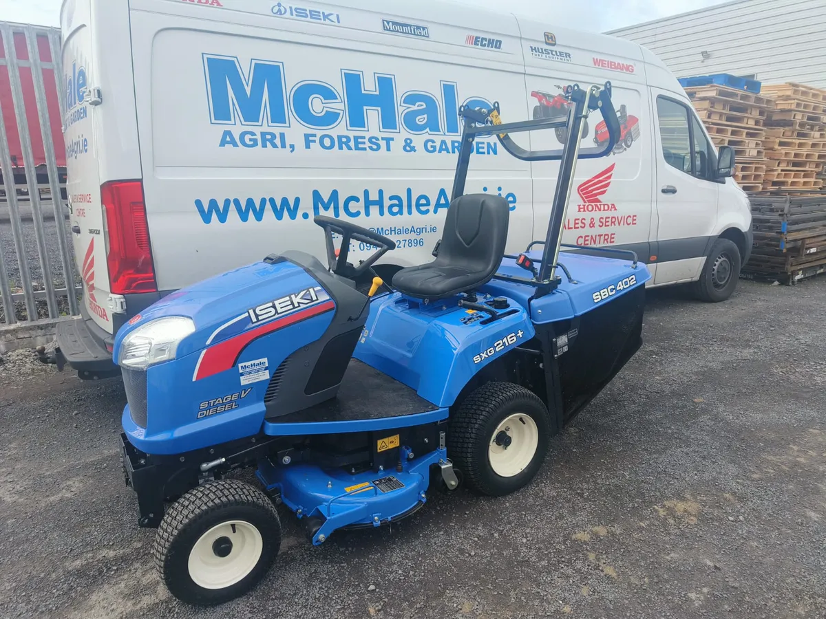 Iseki 216+ Diesel Ride on mower Demo - Image 1