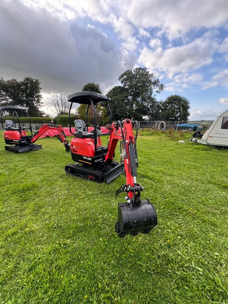 ***Kubota Engine** NEW TPM-20KH MINI DIGGERS - Image 1