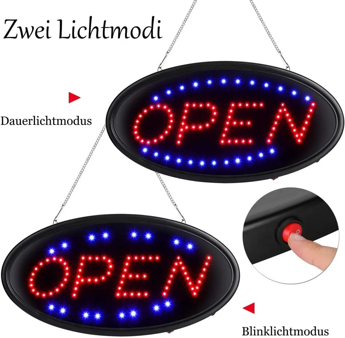 LED Open Sign – Flashing & Steady Light Modes - Image 2