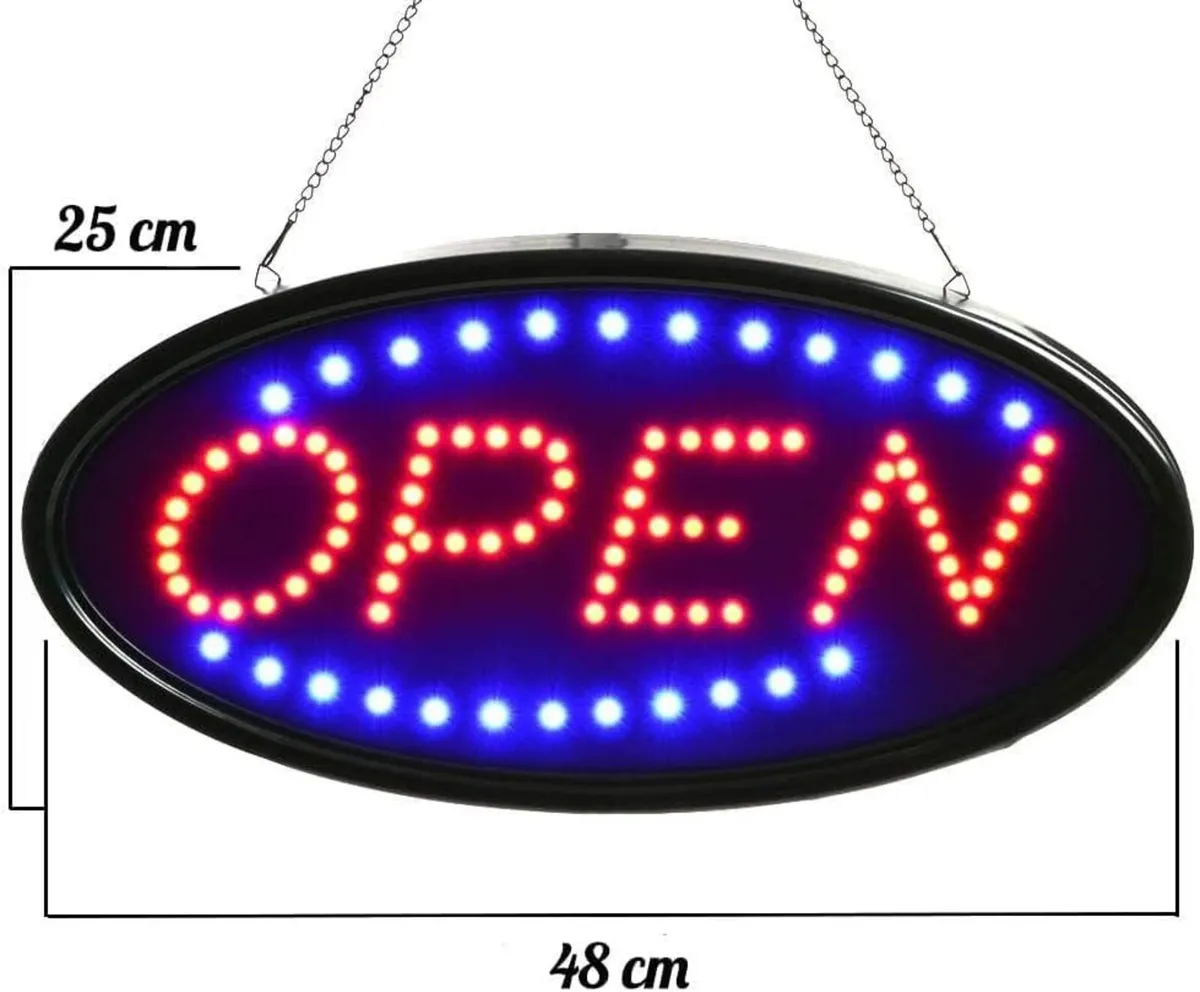 LED Open Sign – Flashing & Steady Light Modes - Image 3