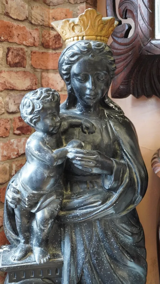 Madonna and Child Statue - Image 1