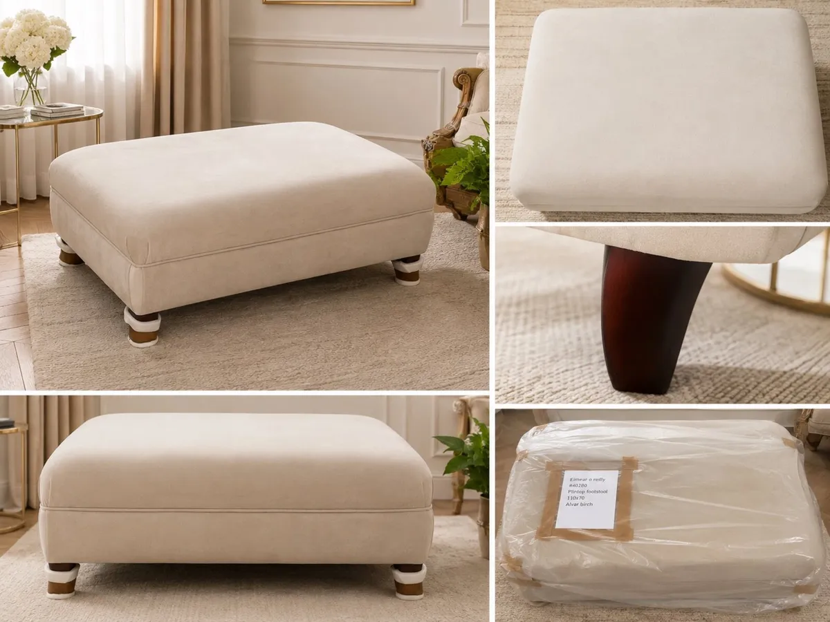 Footstool 110 x 70 cm in Birch - Image 2