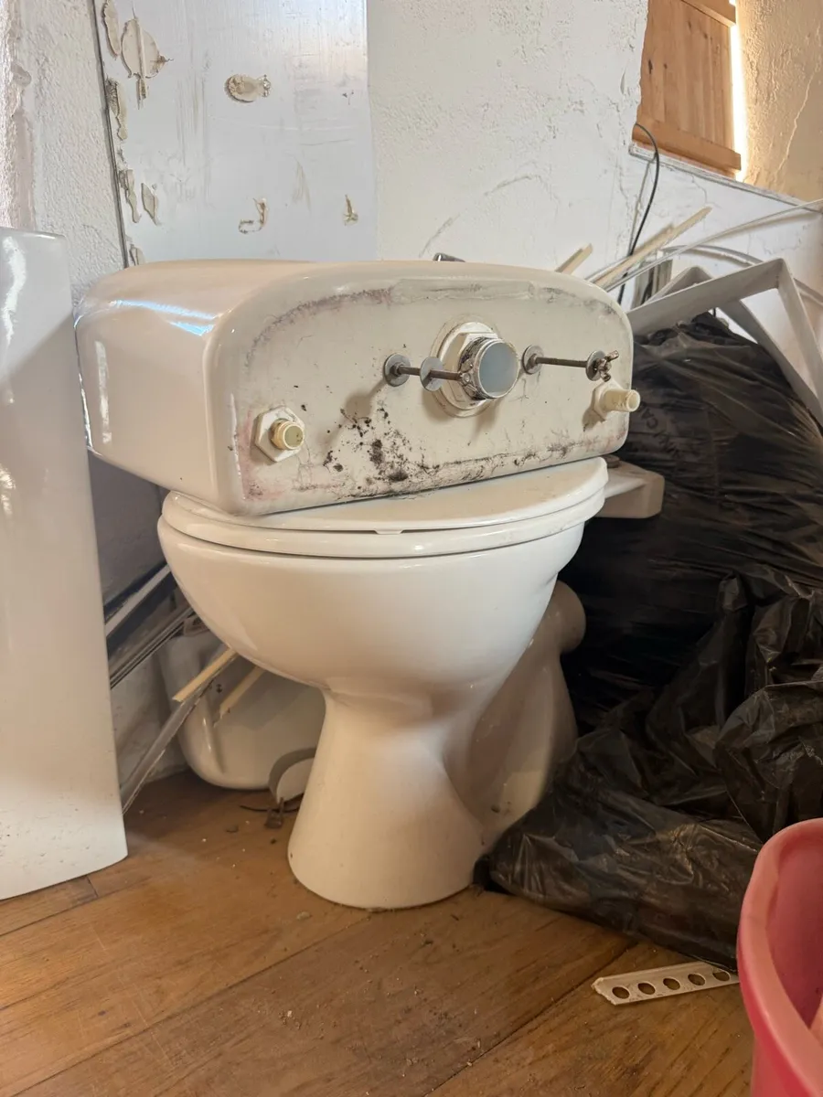 Toilet and cistern/ sink with pedestal - Image 1